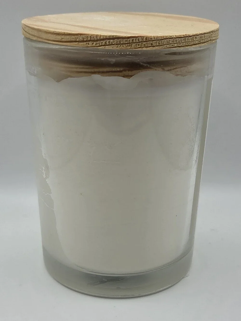 Leoben Co Relaxed Lavender Sandalwood Soy Wax Blend Candle Wood Lid 9oz